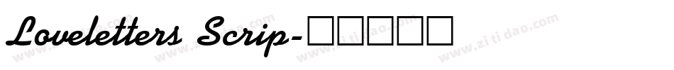 Loveletters Scrip字体转换